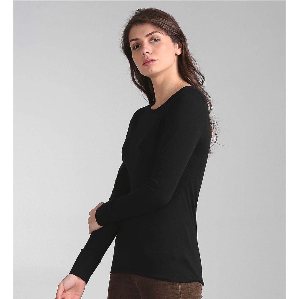 GAP Feather T Women's black long sleeved t-shirt XL